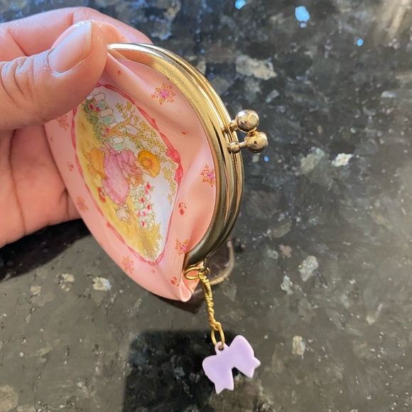 SANRIO 1989 Coin Purse Meadow Sweet Girl Bear Rare Vintage With Charm - Picture 10 of 10
